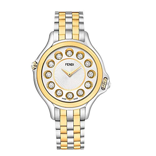 Fendi Crazy Carats White Dial Stainless Steel Ladies Watch